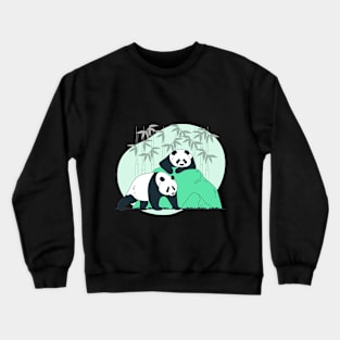 cute stuffed animals panda Crewneck Sweatshirt